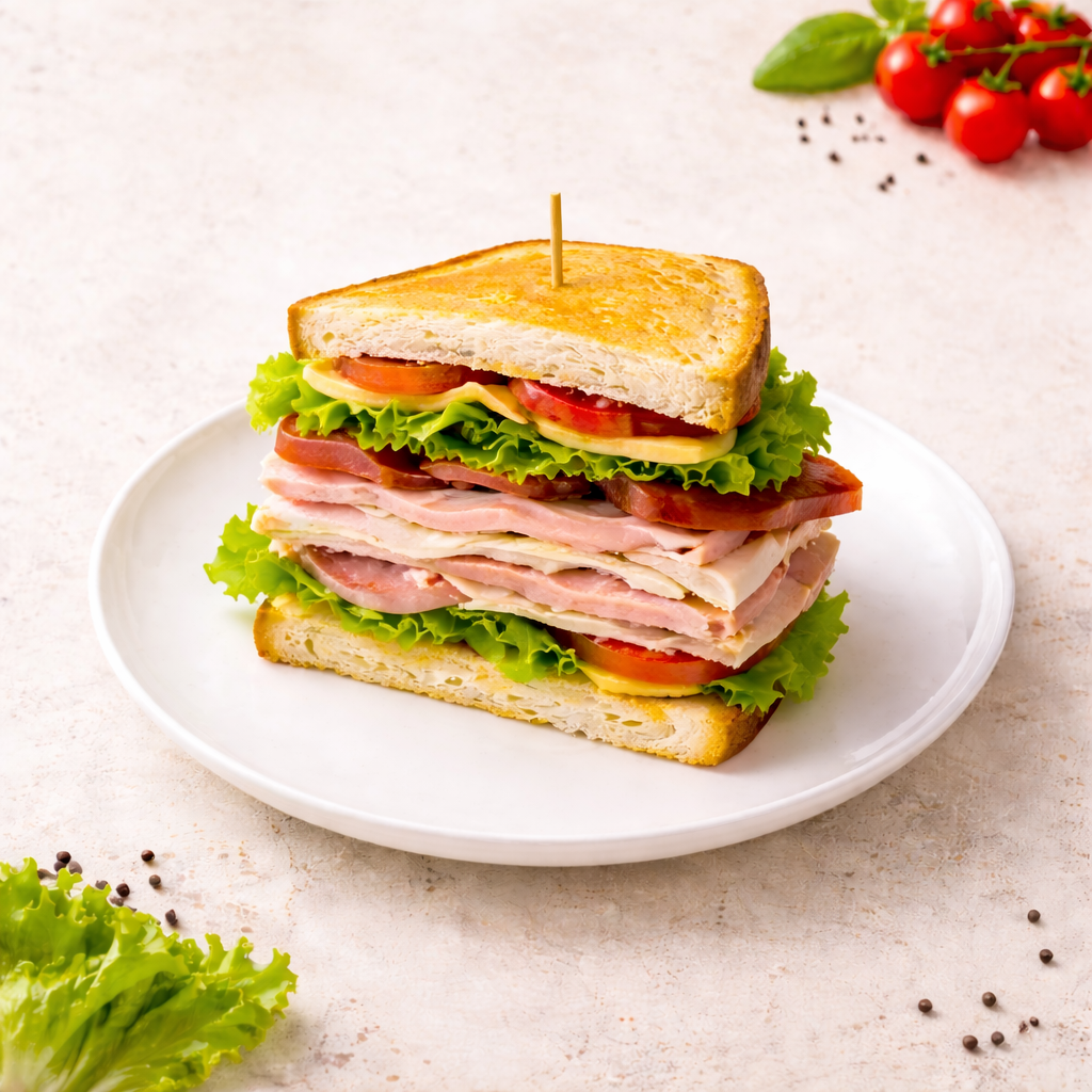 CLUB SANDWICH À LA DINDE ET AU FROMAGE