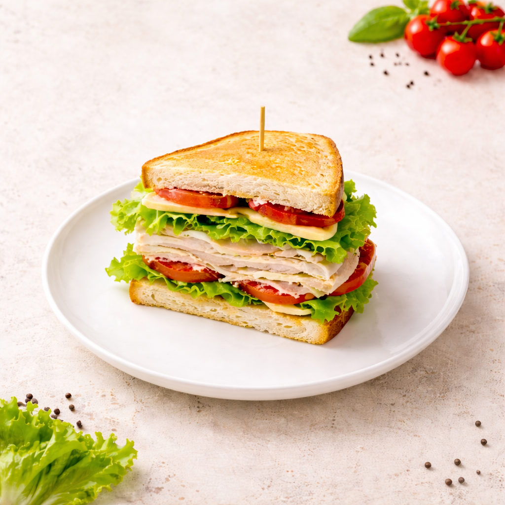 CLUB SANDWICH À LA DINDE ET AU FROMAGE